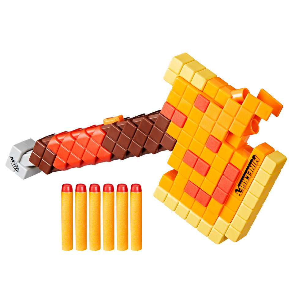 Nerf Minecraft Firebrand Dart Blasting Axe