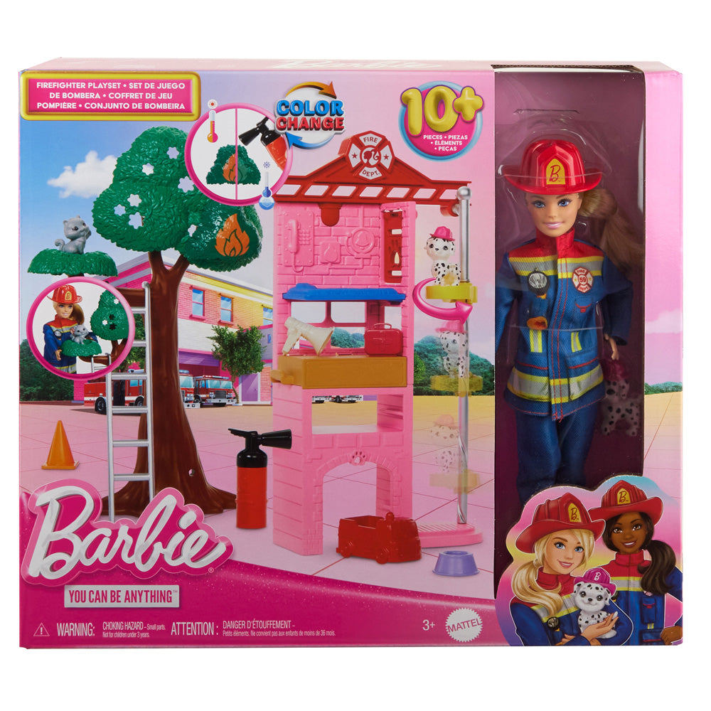 Barbie Firefighter Playset