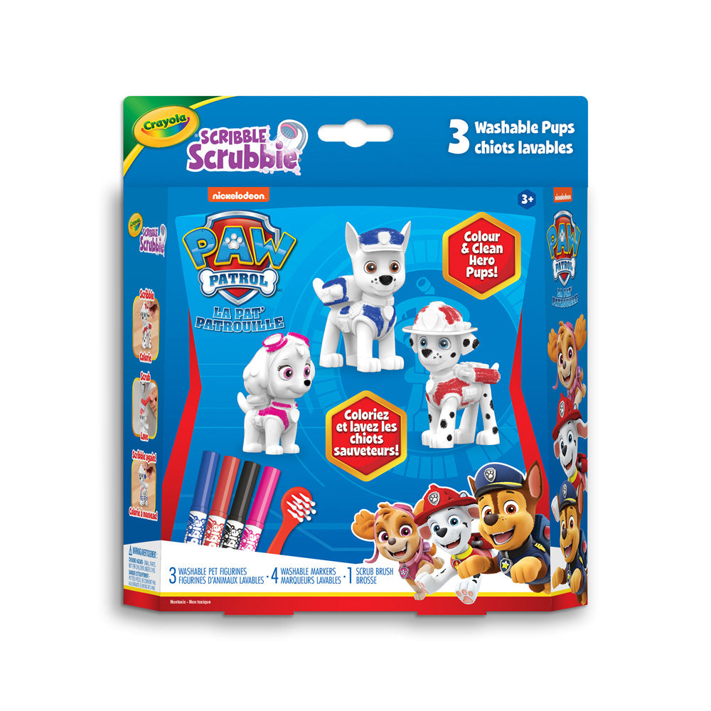 Crayola PAW Patrol Scribble Scrubbie Pets, 3 Count