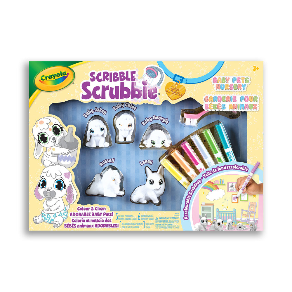 Crayola Scribble Baby Pets Nursery Play Set