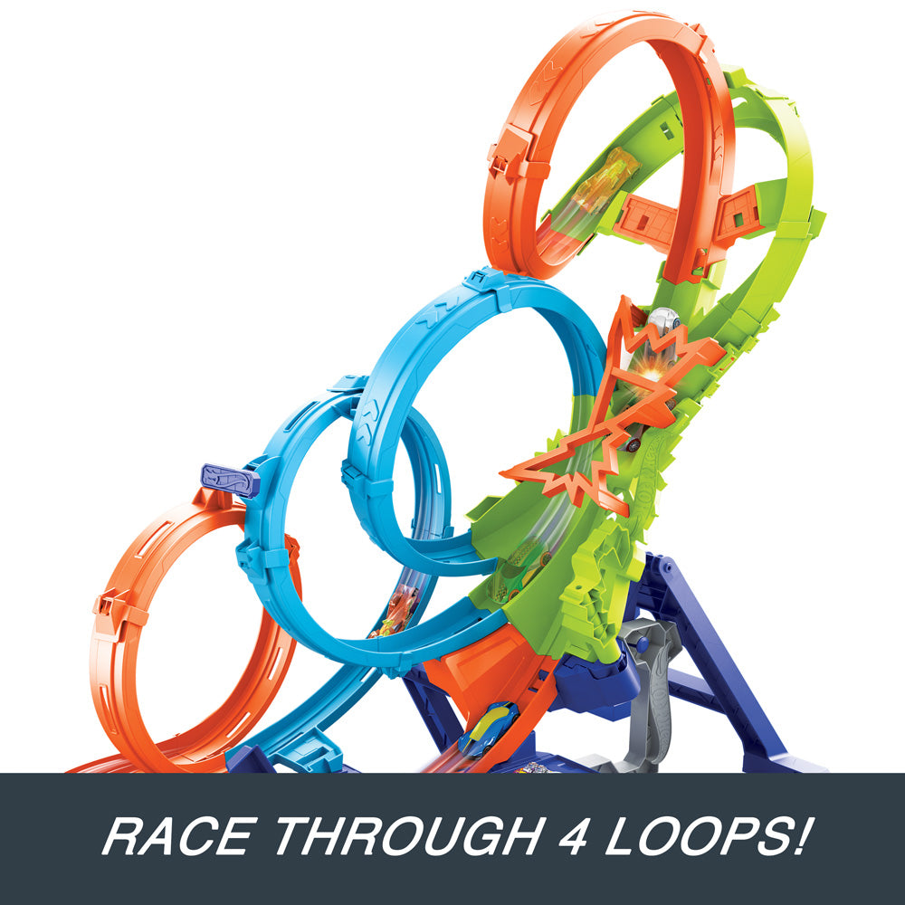 Hot Wheels® 4-Loop Crash-Out™ Track Set