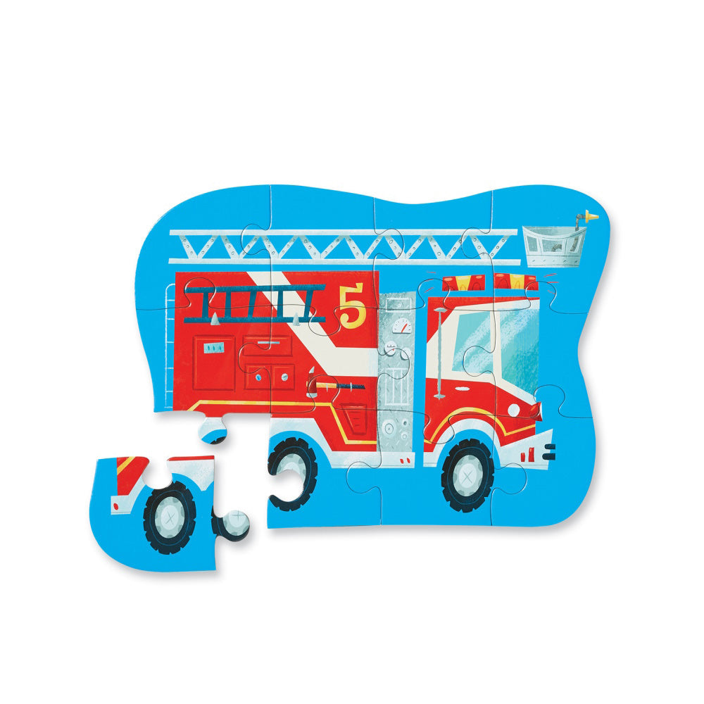 Crocodile Creek 12-pc Mini Puzzle/Fire Truck