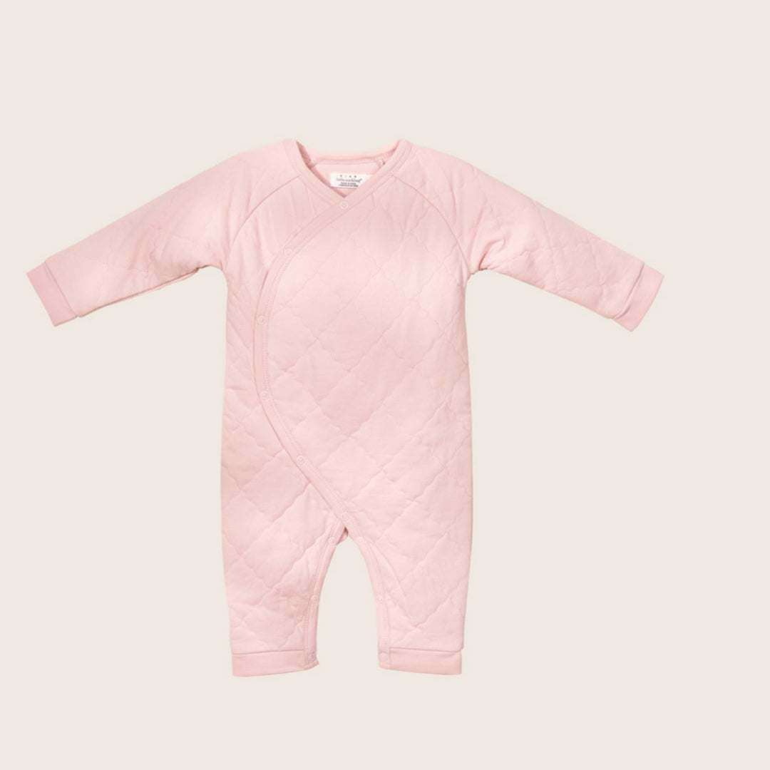 Rise Little Earthling Quilted Wrap Romper