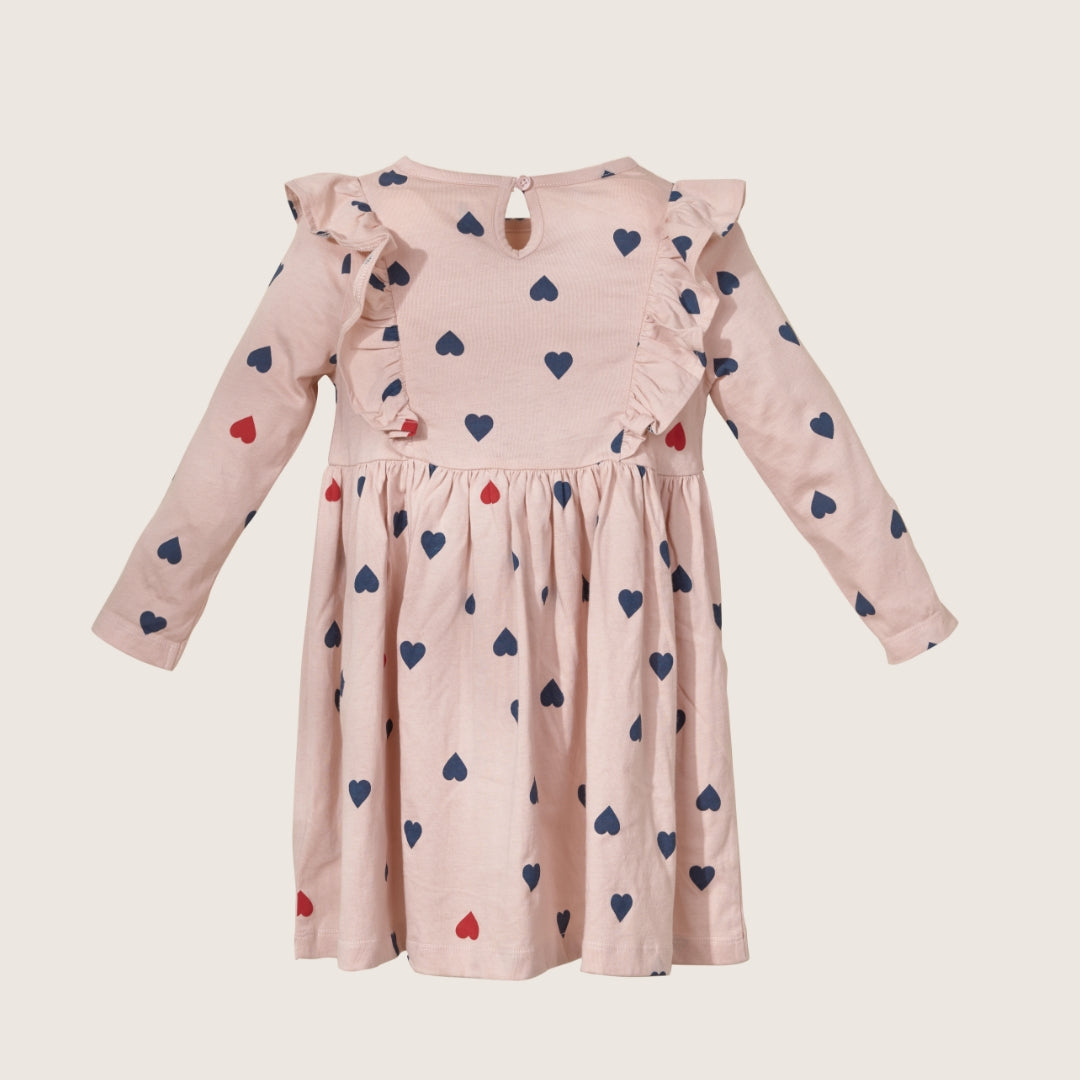 Rise Little Earthling Ruffle Long-Sleeve Dress