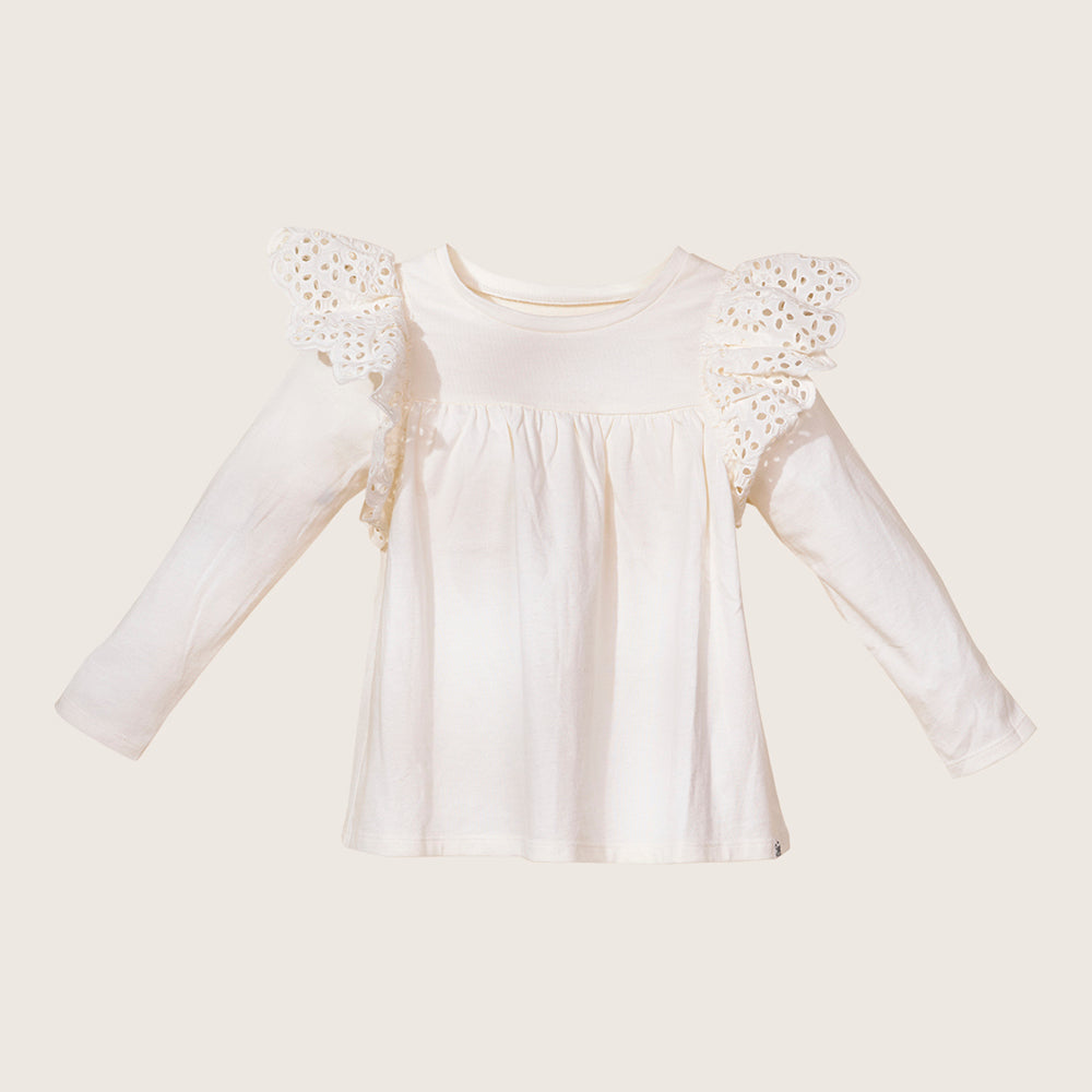 Rise Little Earthling Ruffle Shoulder Tee