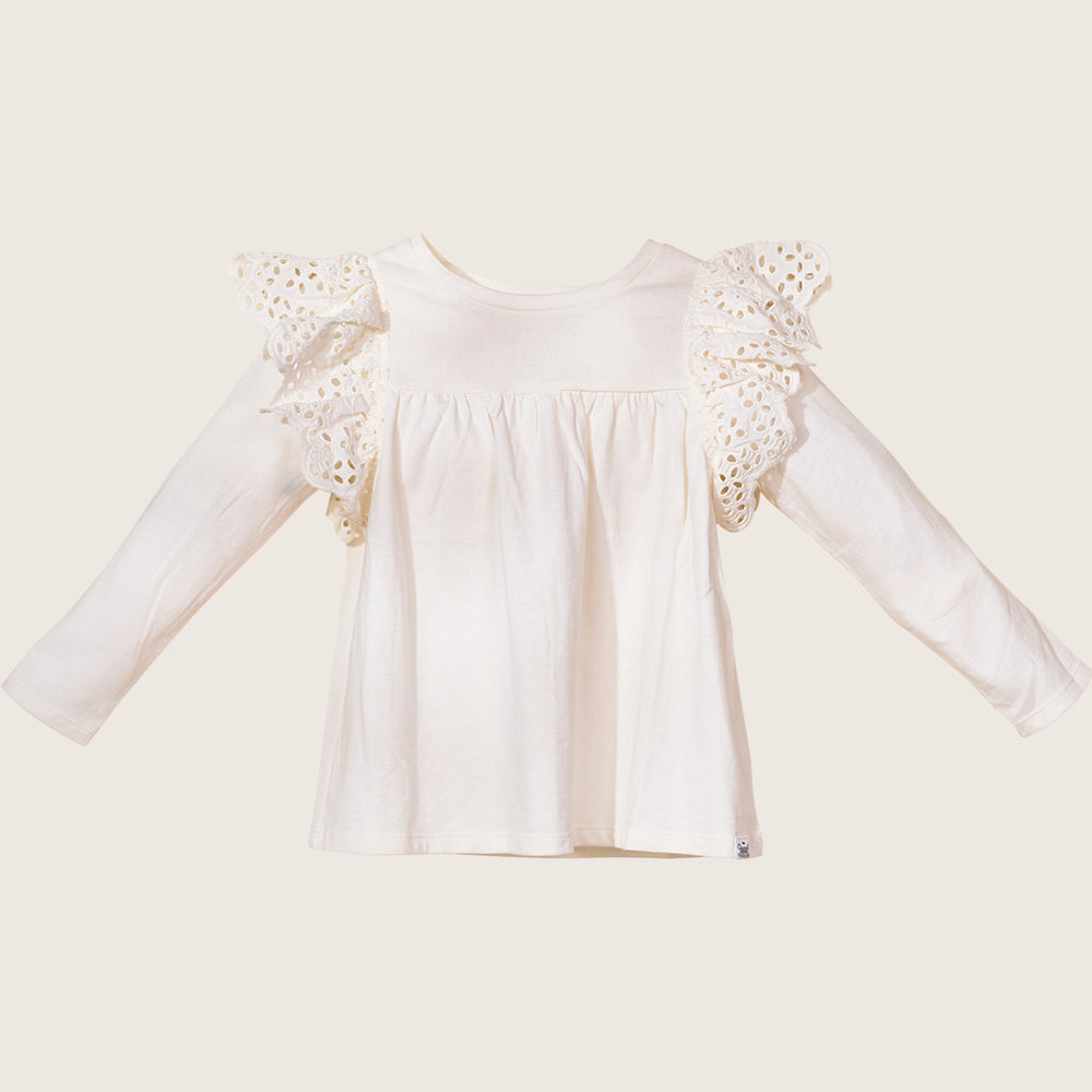 Rise Little Earthling Ruffle Shoulder Tee