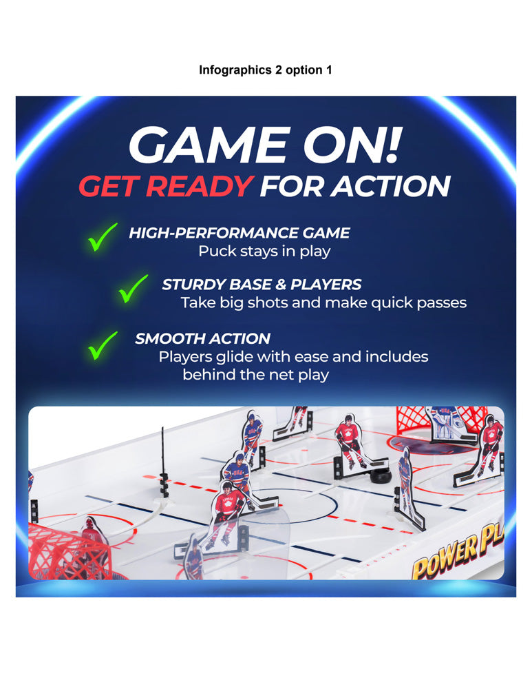 PowerPlay Tabletop Hockey Game