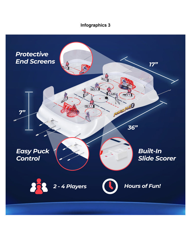 PowerPlay Tabletop Hockey Game