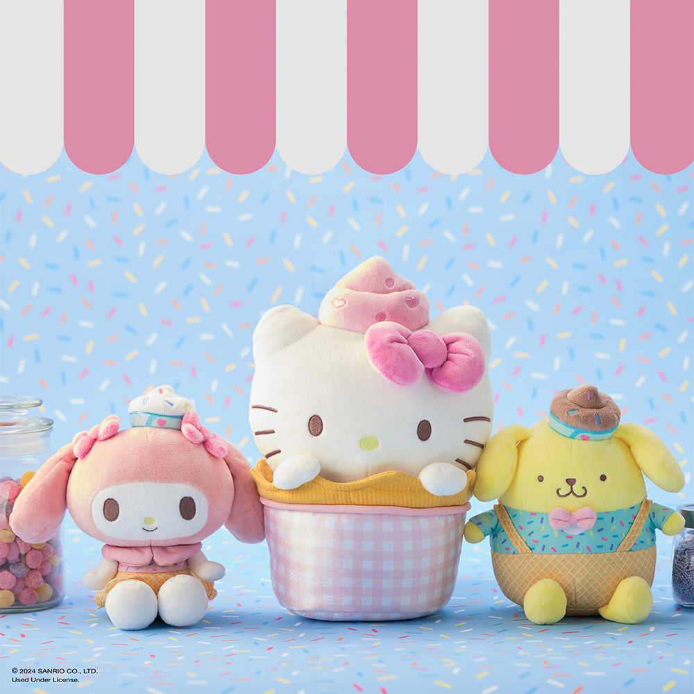 GUND Sanrio Hello Kitty and Friends Pompompurin Ice Cream Plush