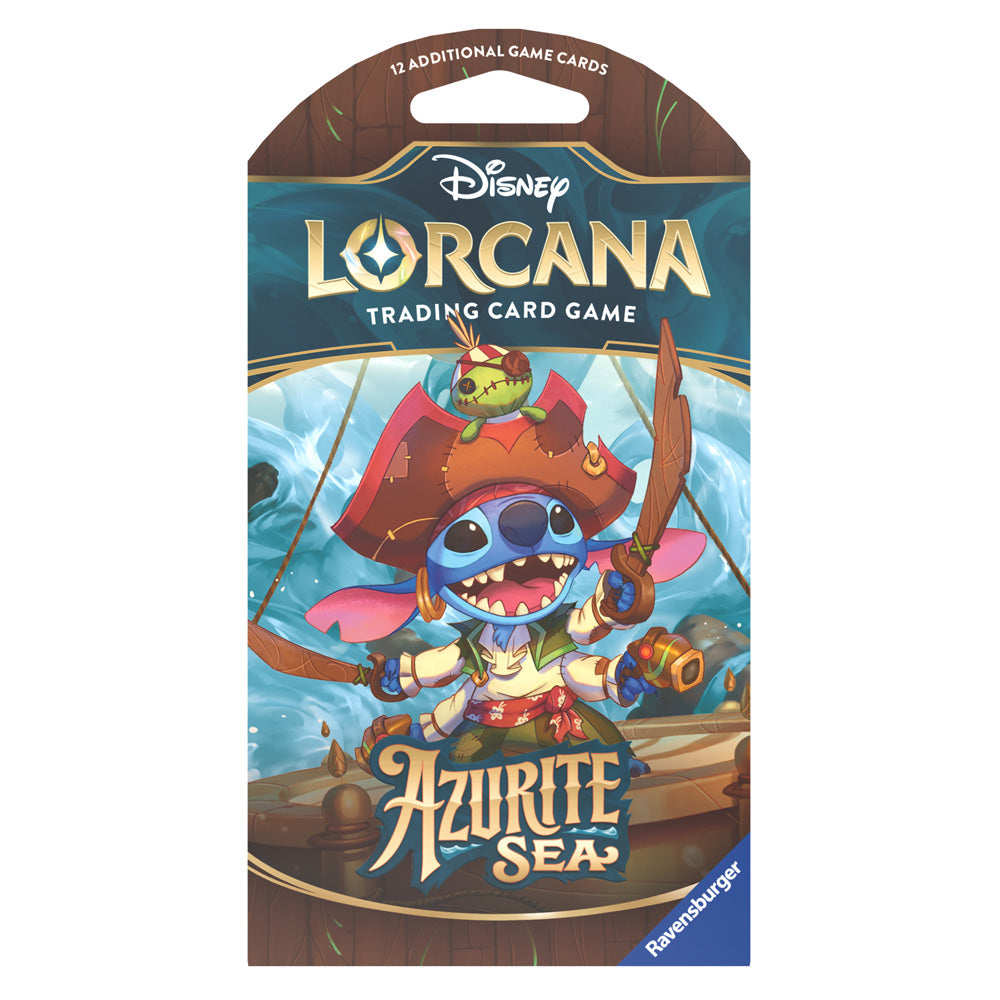 Disney Lorcana S6 Azurite Sea Booster Pack Sleeved