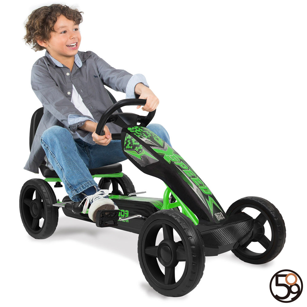 X-Speed Pedal Go Kart - Green