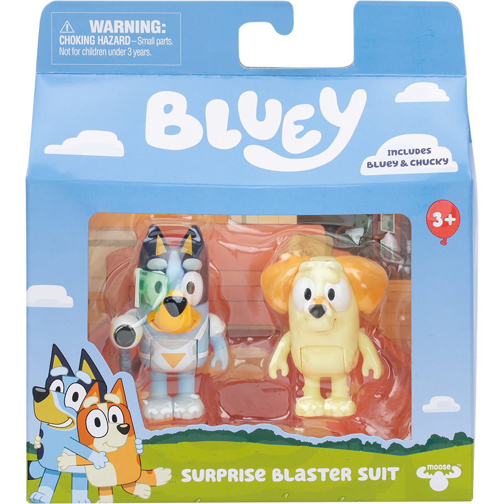 Bluey S12 Figure 2PK Surprise Blaster