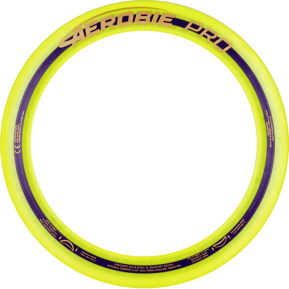 Aerobie 13" Pro Ring Outdoor Flying Disc, Yellow