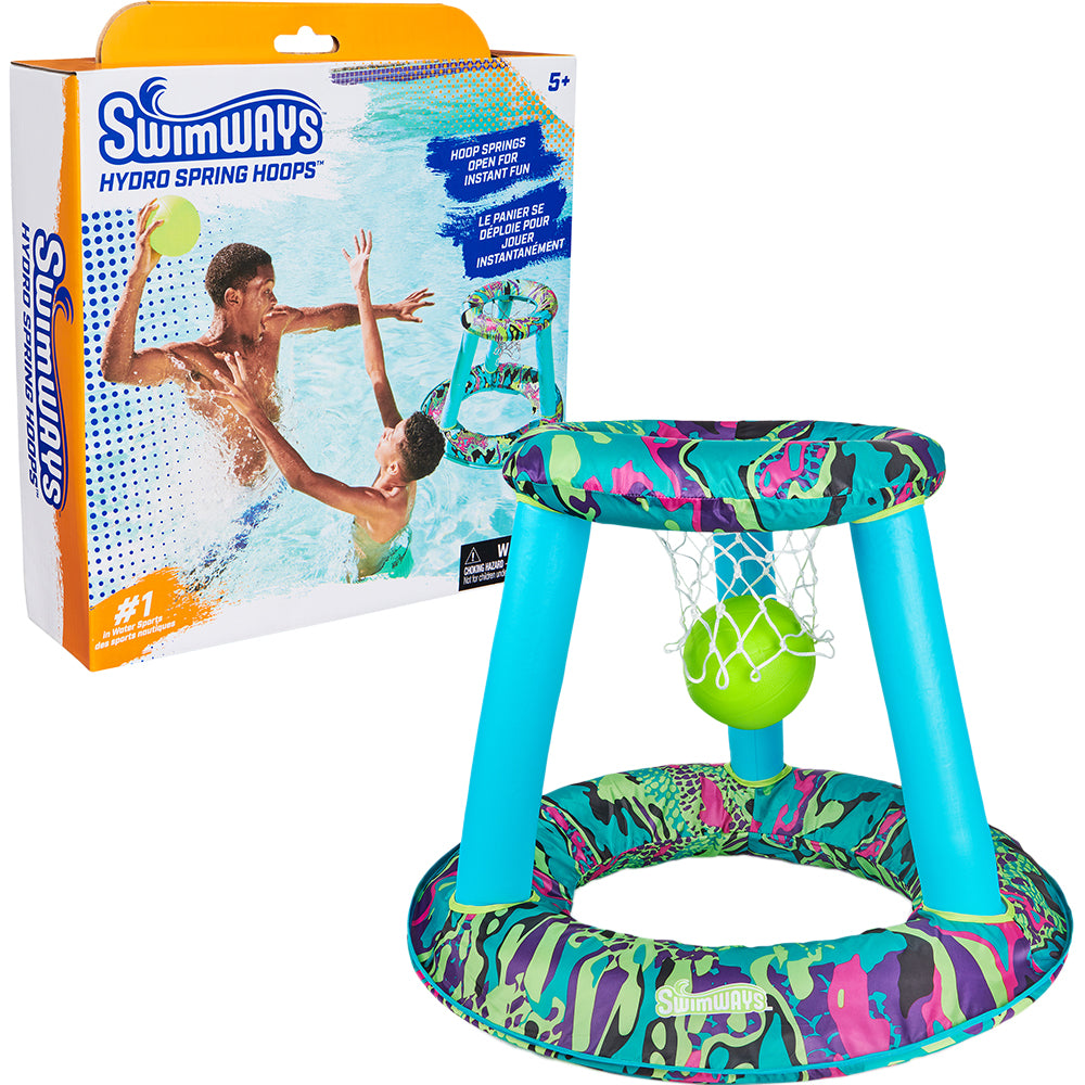 Swimways Hydro Spring Hoops Game Basketball Set