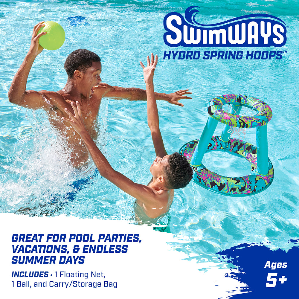 Swimways Hydro Spring Hoops Game Basketball Set