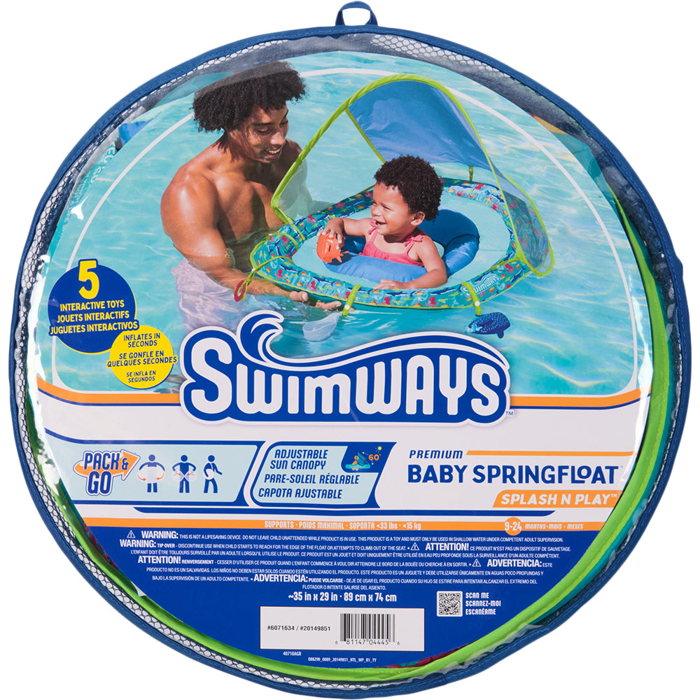 Swimways Baby SplashNPlay w/ Canopy & UPF