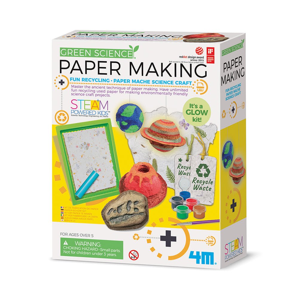 4M Green Science Paper Making Paper Mache Science Craft Kit - Mastermind Toys___220845