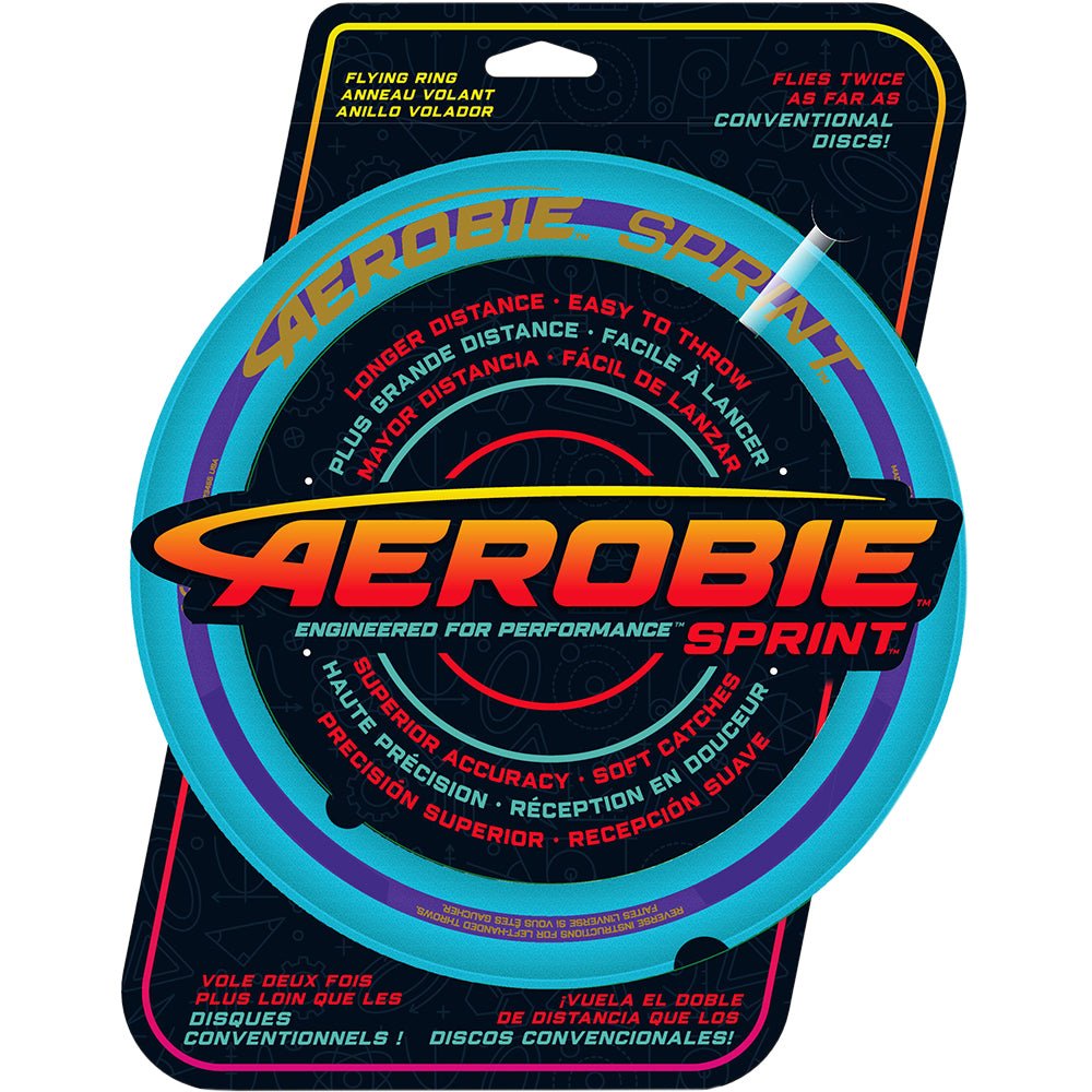 Aerobie 10" Sprint Ring Outdoor Flying Disc Blue - Mastermind Toys___241853