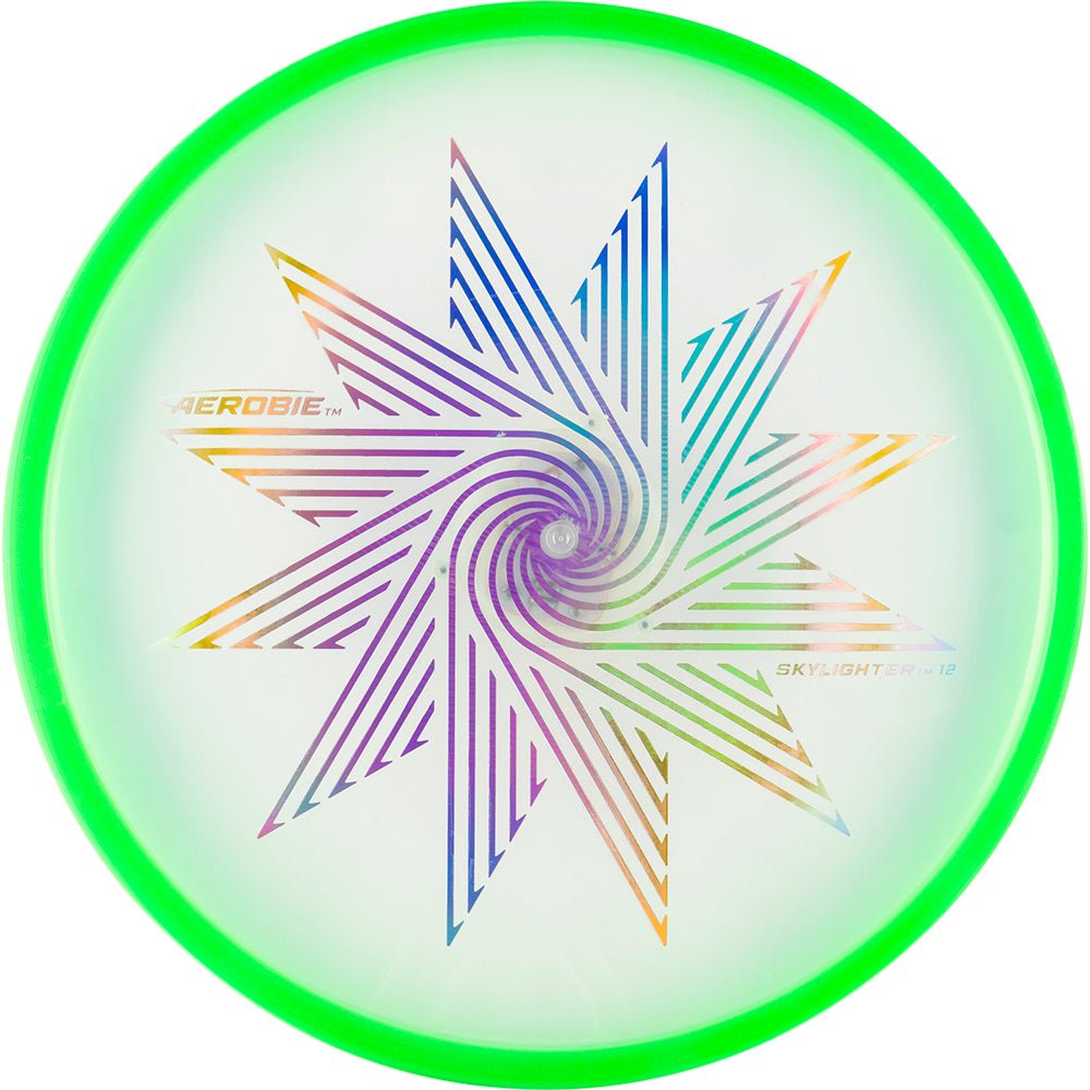 Aerobie 12" Skylighter Light Up Flying Disc, Green - Mastermind Toys___241824