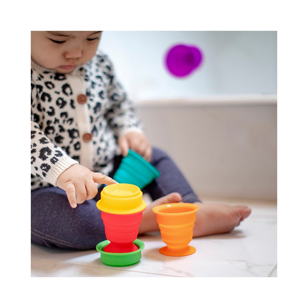 Baby Einstein Stack & Squish Cups Sensory Stacking Toys - Mastermind Toys___224141