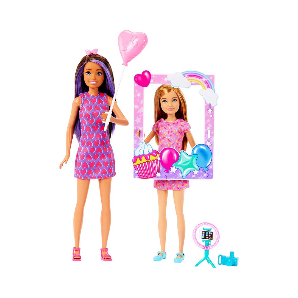 Barbie Celebration Fun Photobooth Playset with Skipper & Stacie Dolls & Accessories - Mastermind Toys___228899