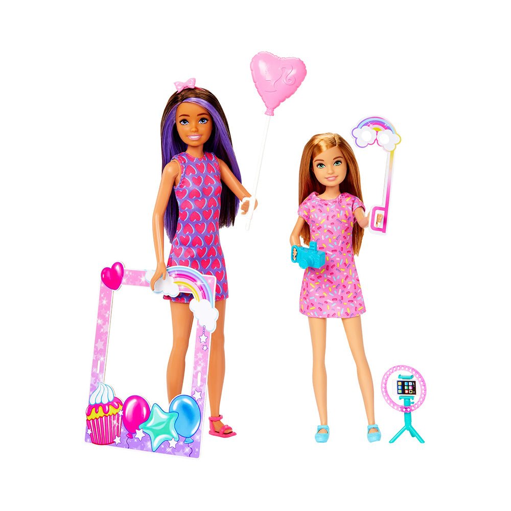 Barbie Celebration Fun Photobooth Playset with Skipper & Stacie Dolls & Accessories - Mastermind Toys___228899