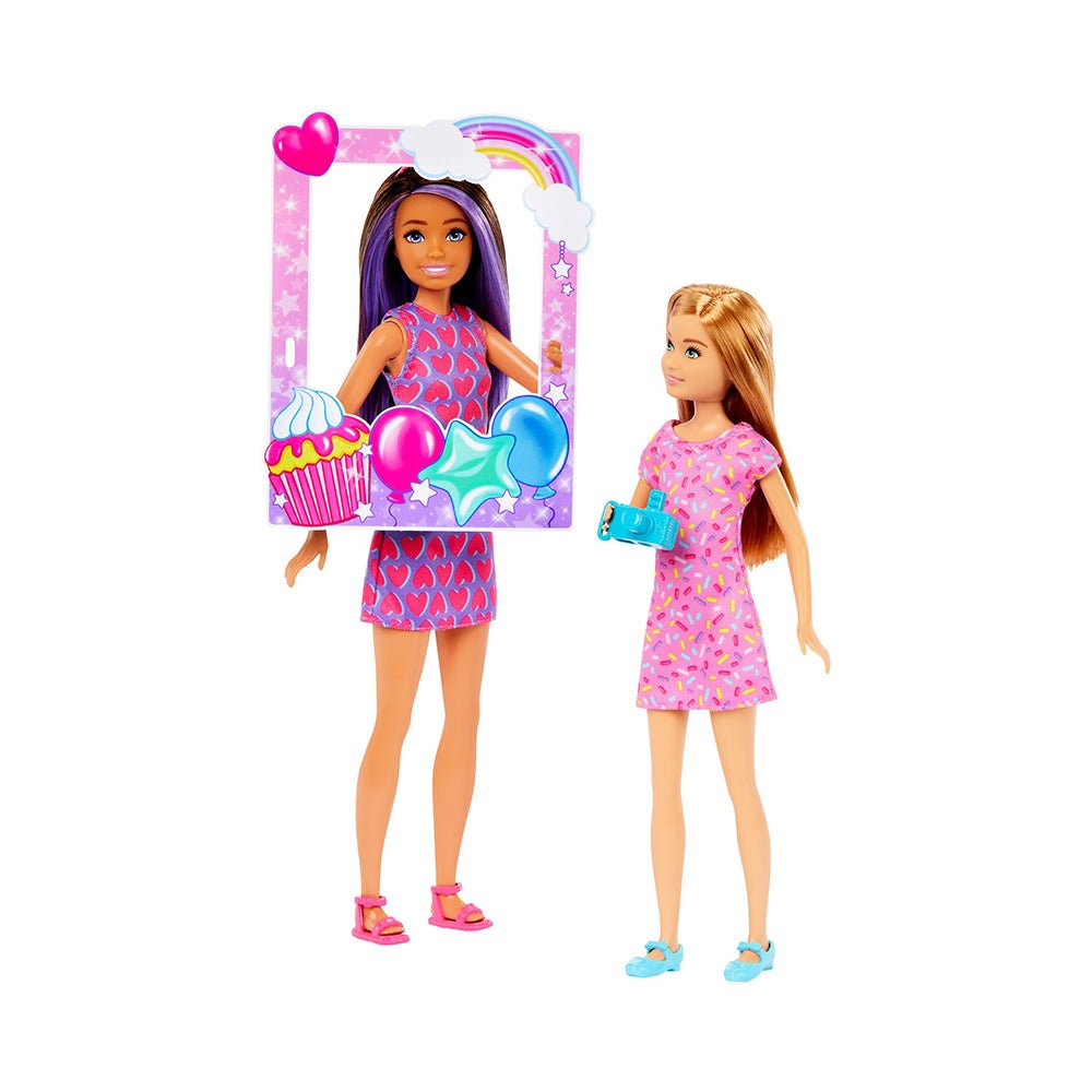 Barbie Celebration Fun Photobooth Playset with Skipper & Stacie Dolls & Accessories - Mastermind Toys___228899