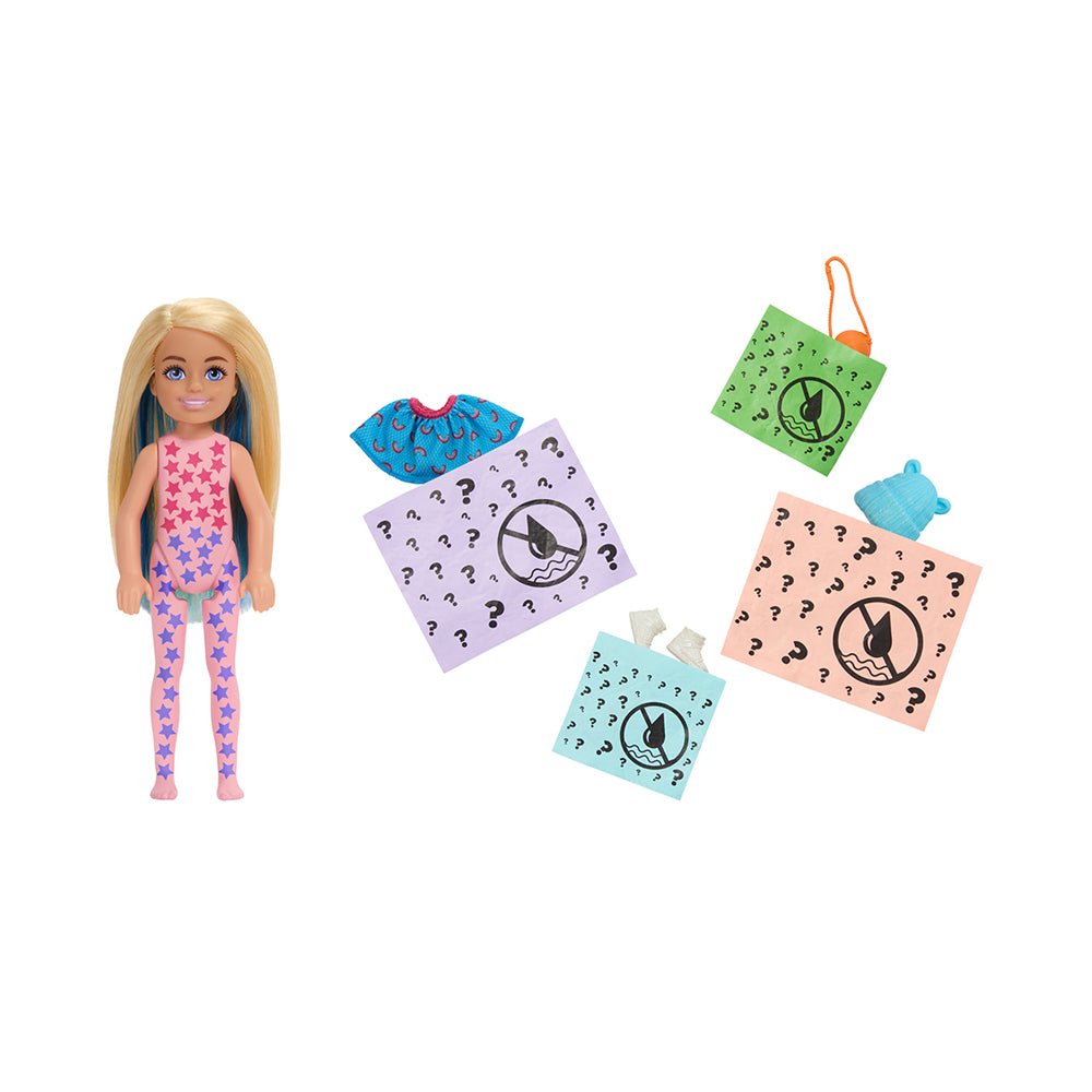 Barbie Color Reveal Sporty Series Chelsea Small Doll With 6 Surprises - Mastermind Toys___231035