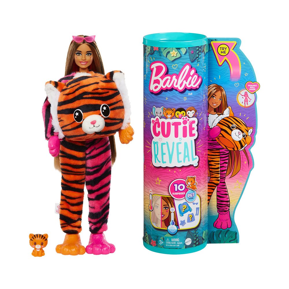 Barbie Dolls And Accessories, Cutie Reveal Dolls, Jungle Series - Mastermind Toys___228908