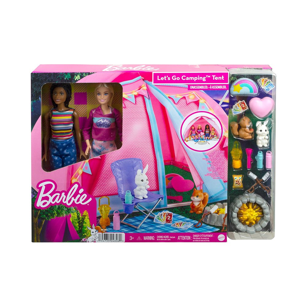 Barbie It Takes Two Camping Playset with Tent, 2 Barbie Dolls & Accessories - Mastermind Toys___226896