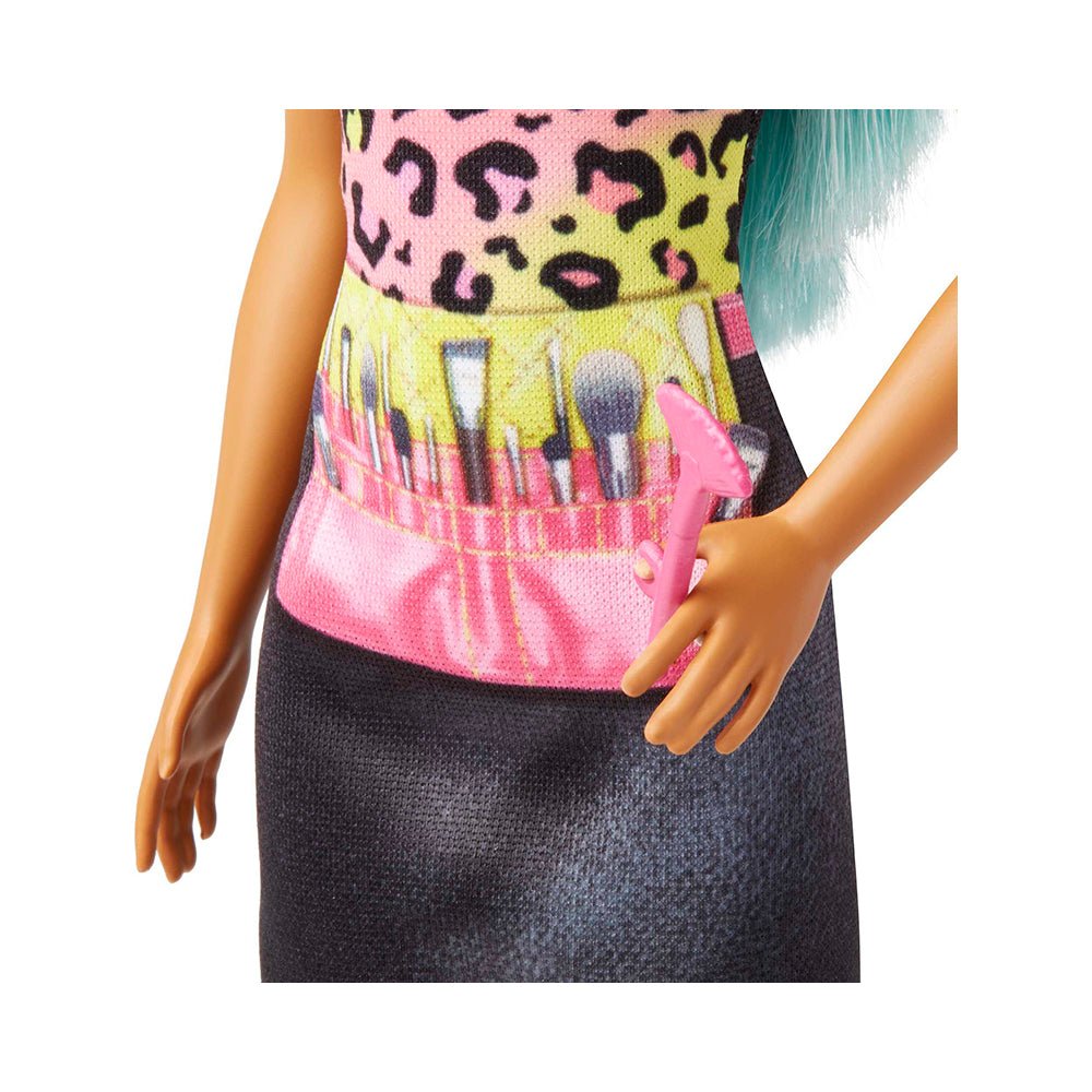 Barbie Makeup Artist Doll With Teal Hair And Career - Themed Accessories Like Palette And Brush - Mastermind Toys___231003