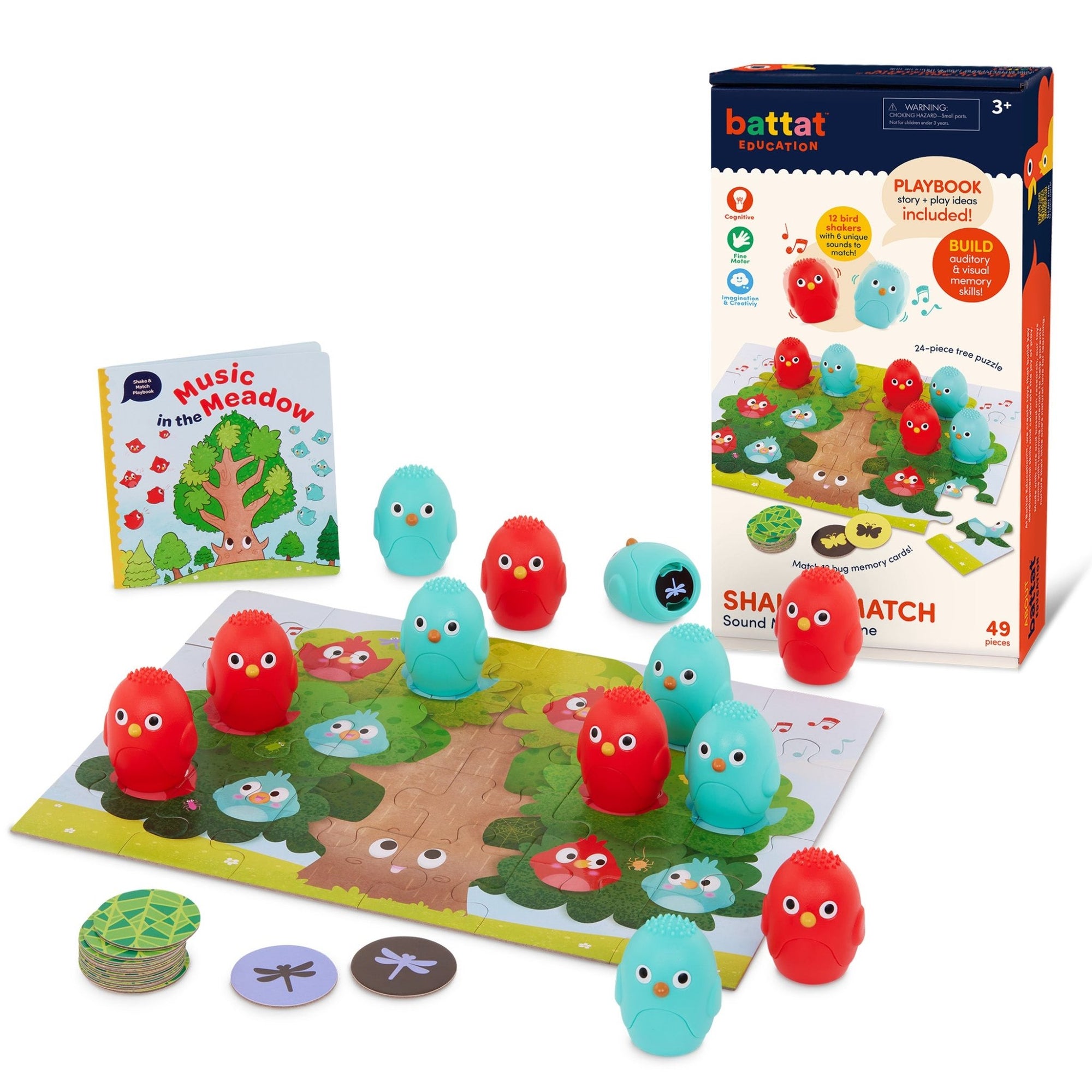 Battat Education Shake & Match Sound Memory Game - Mastermind Toys___235544