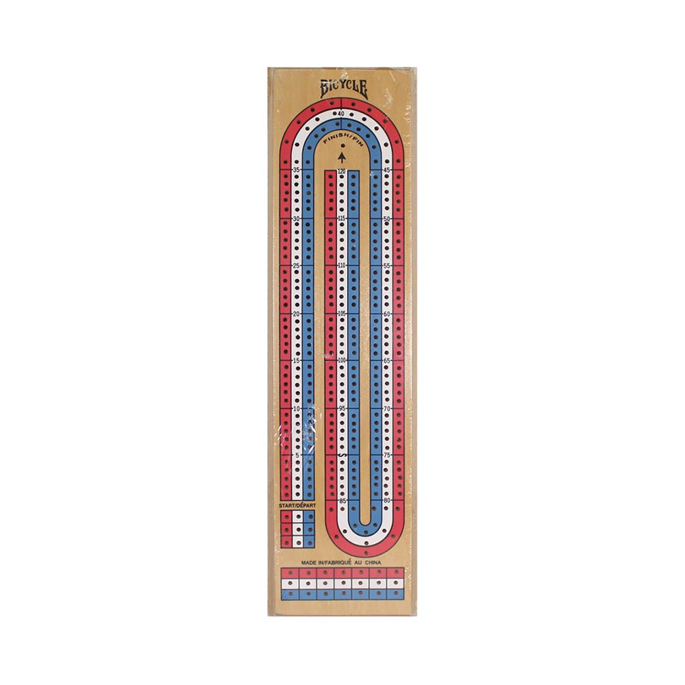 Bicycle 3 Lane Wooden Cribbage Board - Mastermind Toys___125634