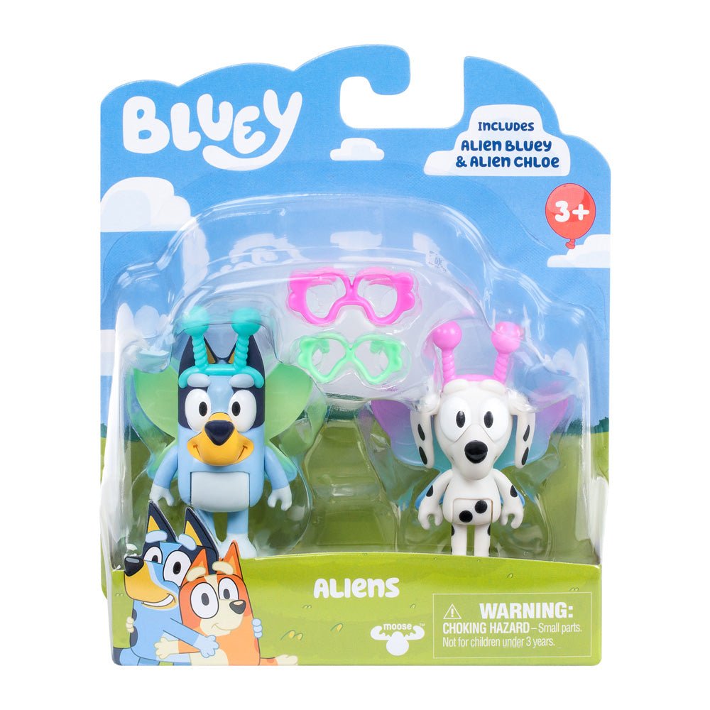 Bluey S10 Figure 2Pk Aliens Bluey & Chloe - Mastermind Toys___233033