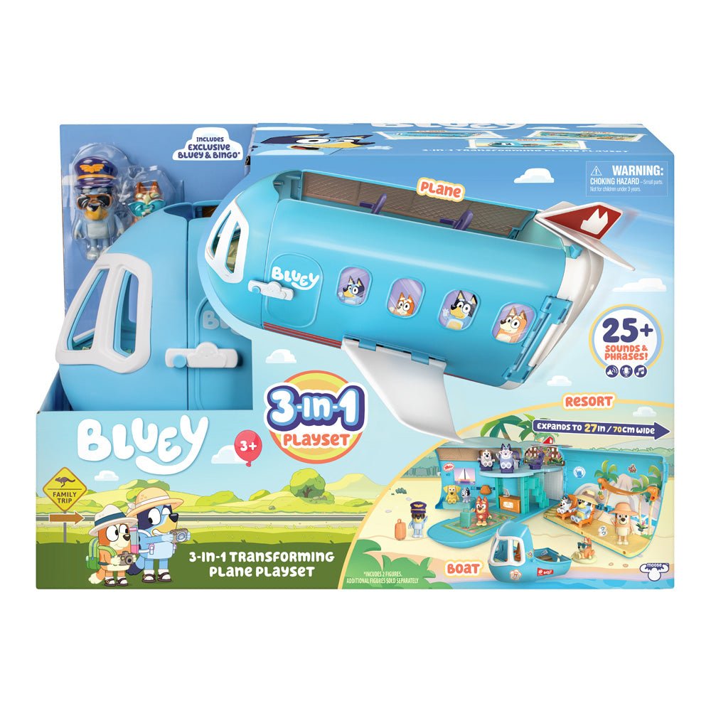 Bluey S11 Holiday Getaway Airplane Playset - Mastermind Toys___237665