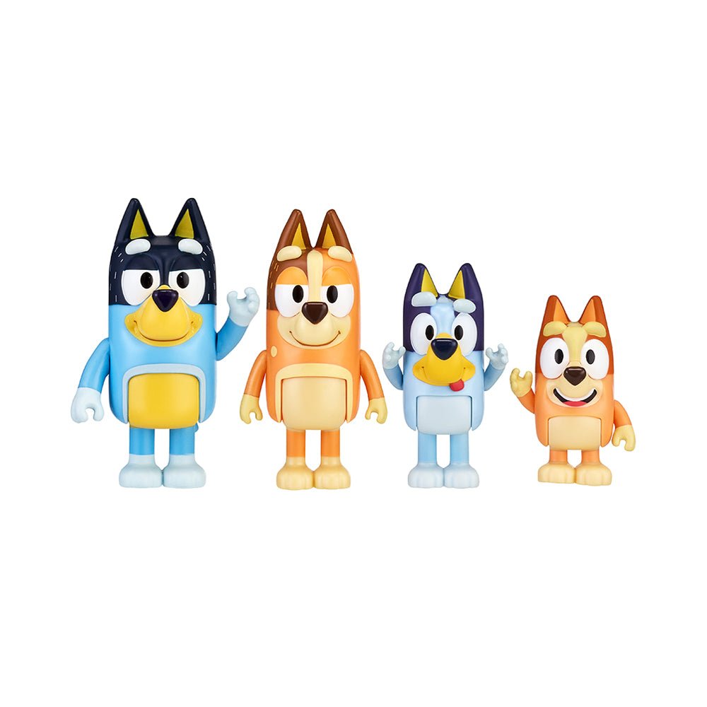 Bluey S5 Figure 4Pk - New Expressions - Mastermind Toys___230637