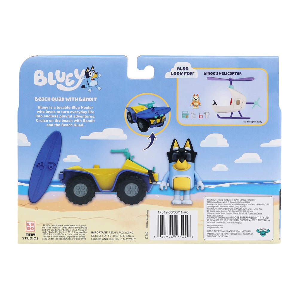 Bluey S9 Beach Vehicle & Figure Beach Quad - Mastermind Toys___233011