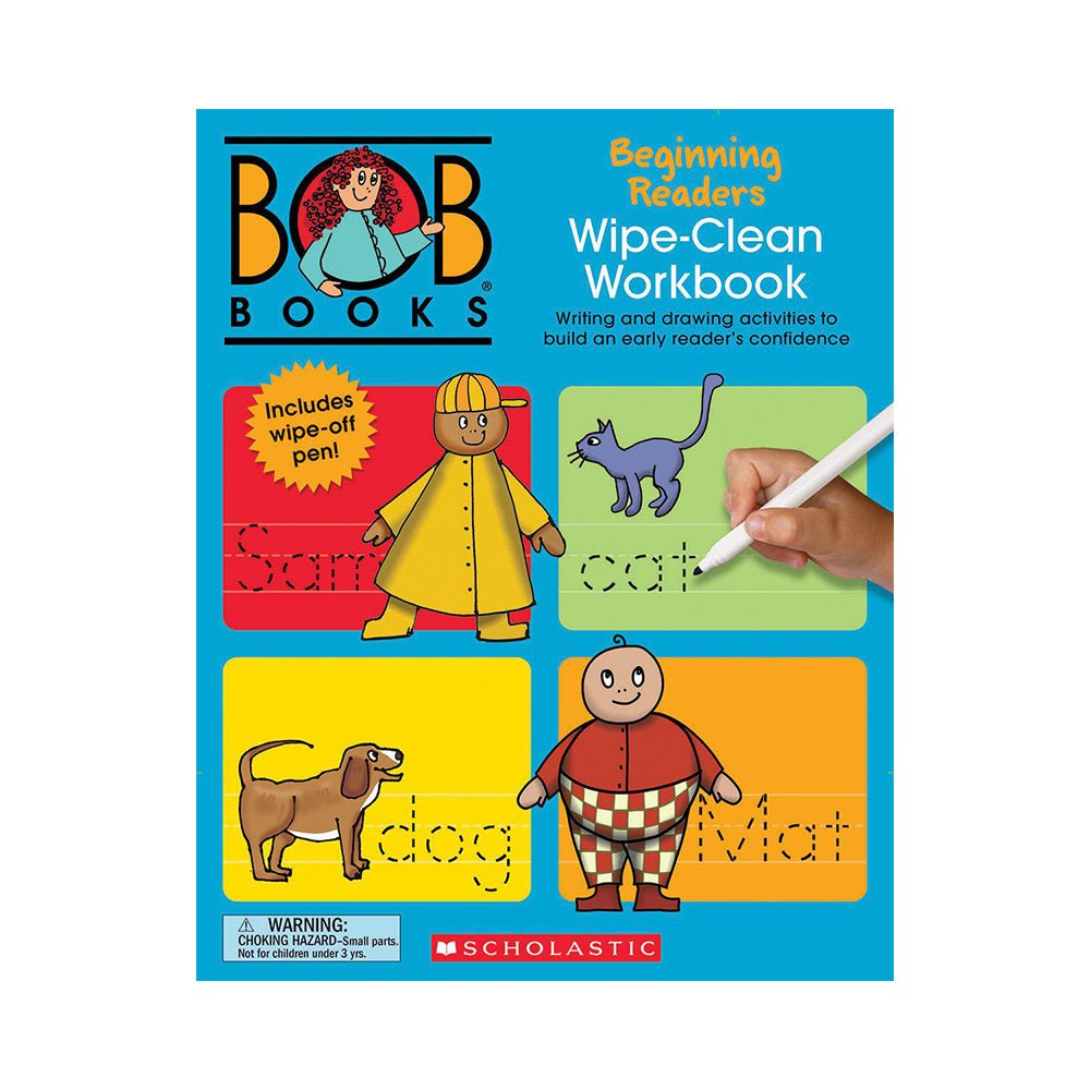 Bob Books - Wipe - Clean Workbook: Beginning Readers|Phonics, Kindergarten (Stage 1: Starting to Read) - Mastermind Toys___224660