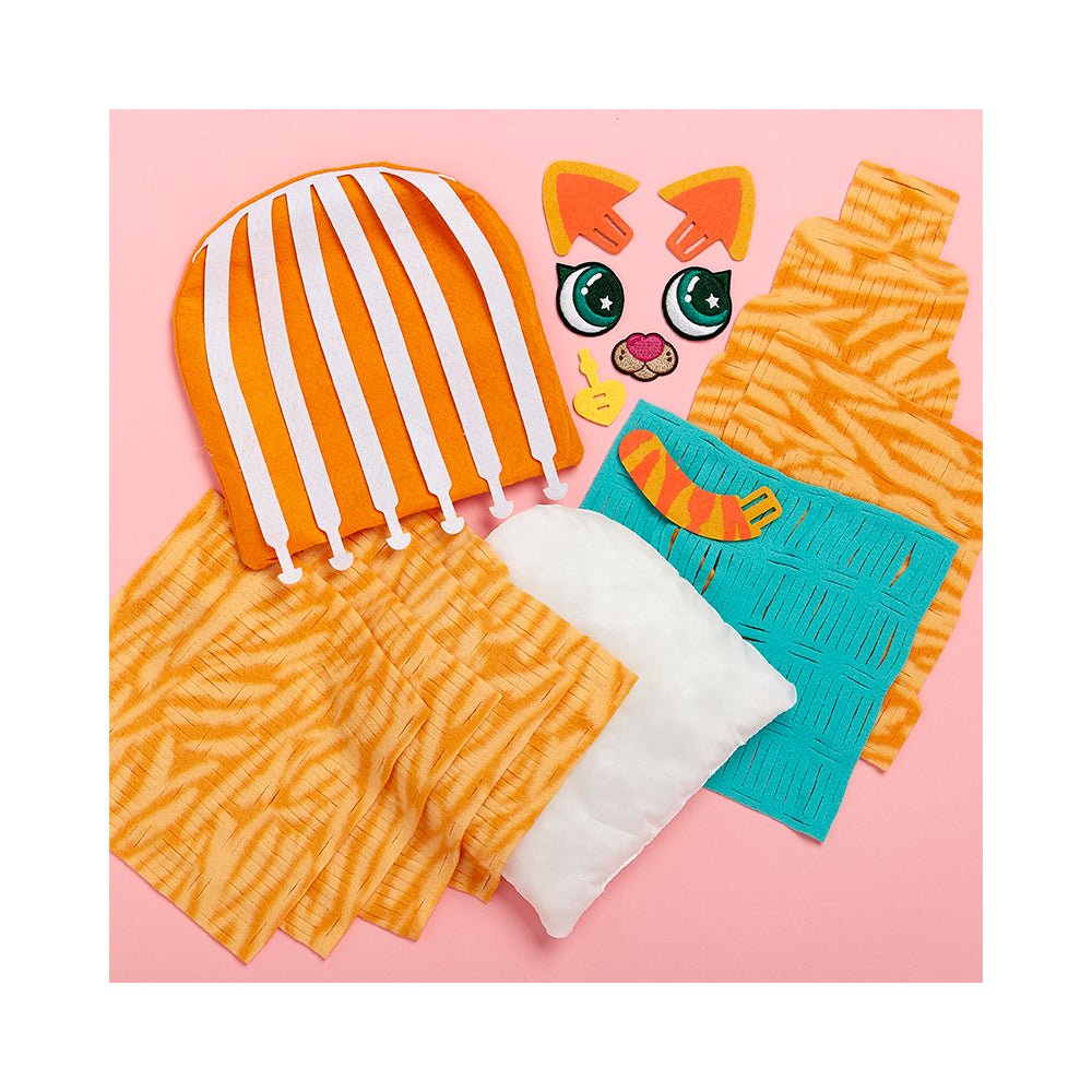 Bright Stripes Magic Scrunch Kitty Pillow - Mastermind Toys___229599