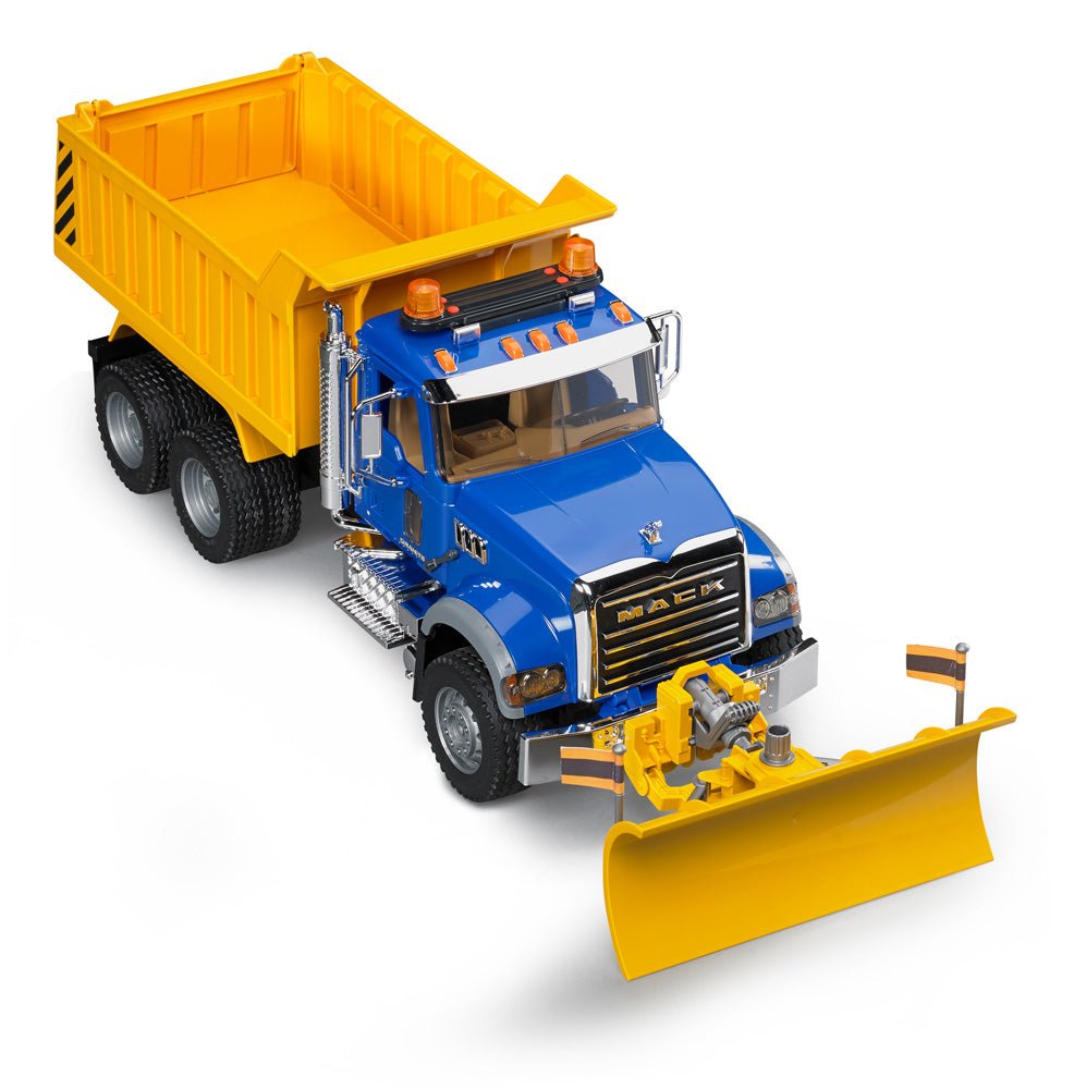 Bruder MACK Granite Dump Truck w/ Snow Plow Blade - Mastermind Toys___241143