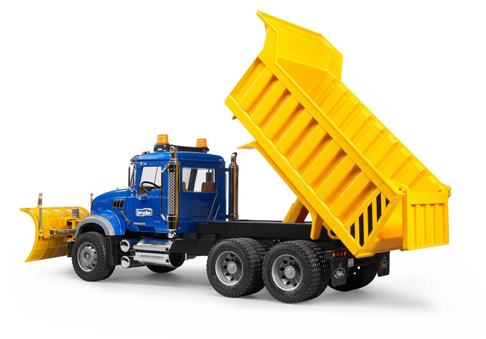 Bruder MACK Granite Dump Truck w/ Snow Plow Blade - Mastermind Toys___241143