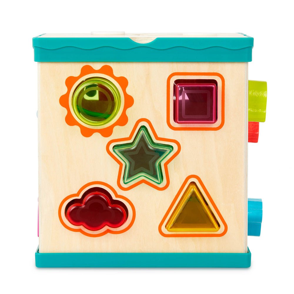 B.Toys Wooden Activity Cube - Mastermind Toys___235728