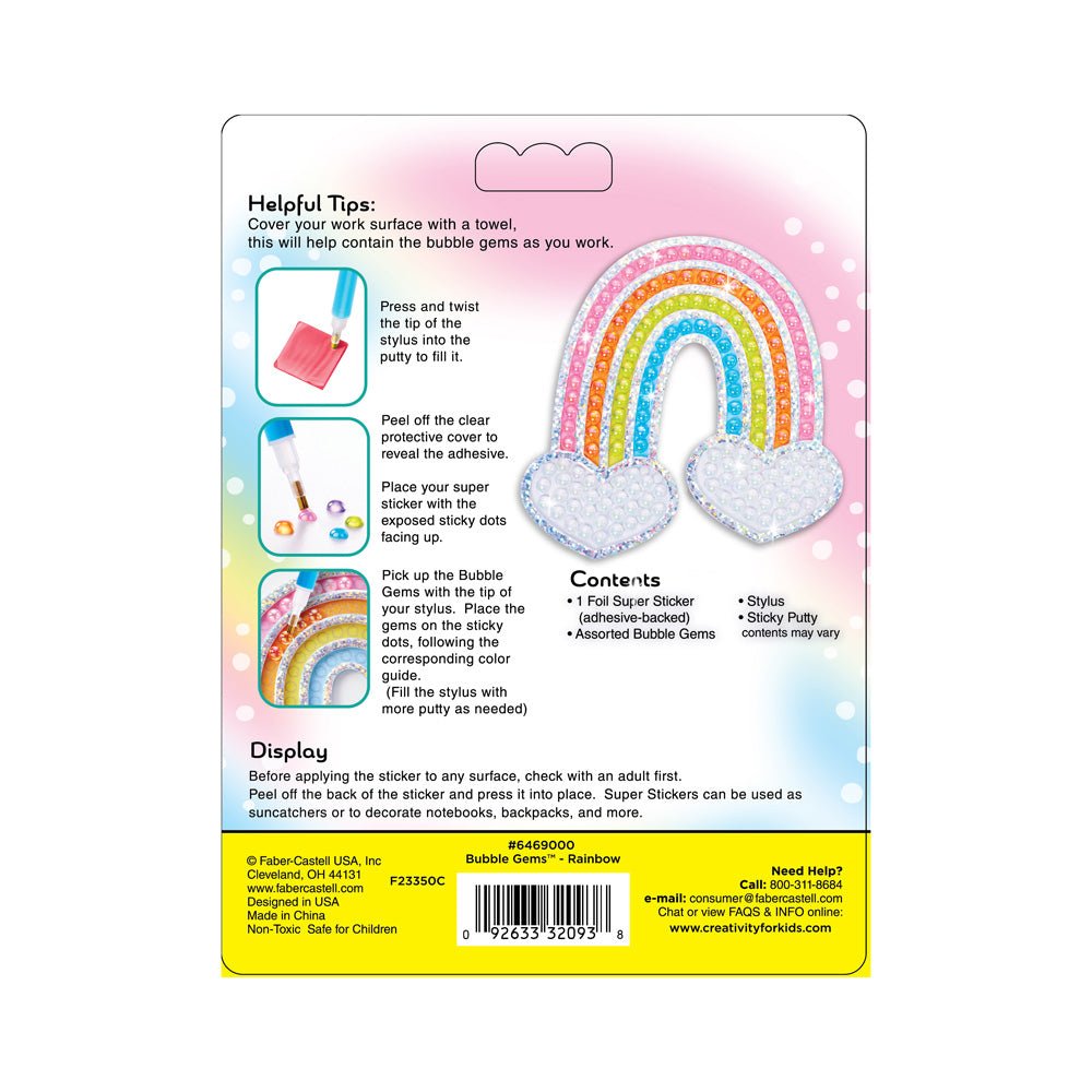 Bubble Gems™  Super Sticker Rainbow - Mastermind Toys___232753