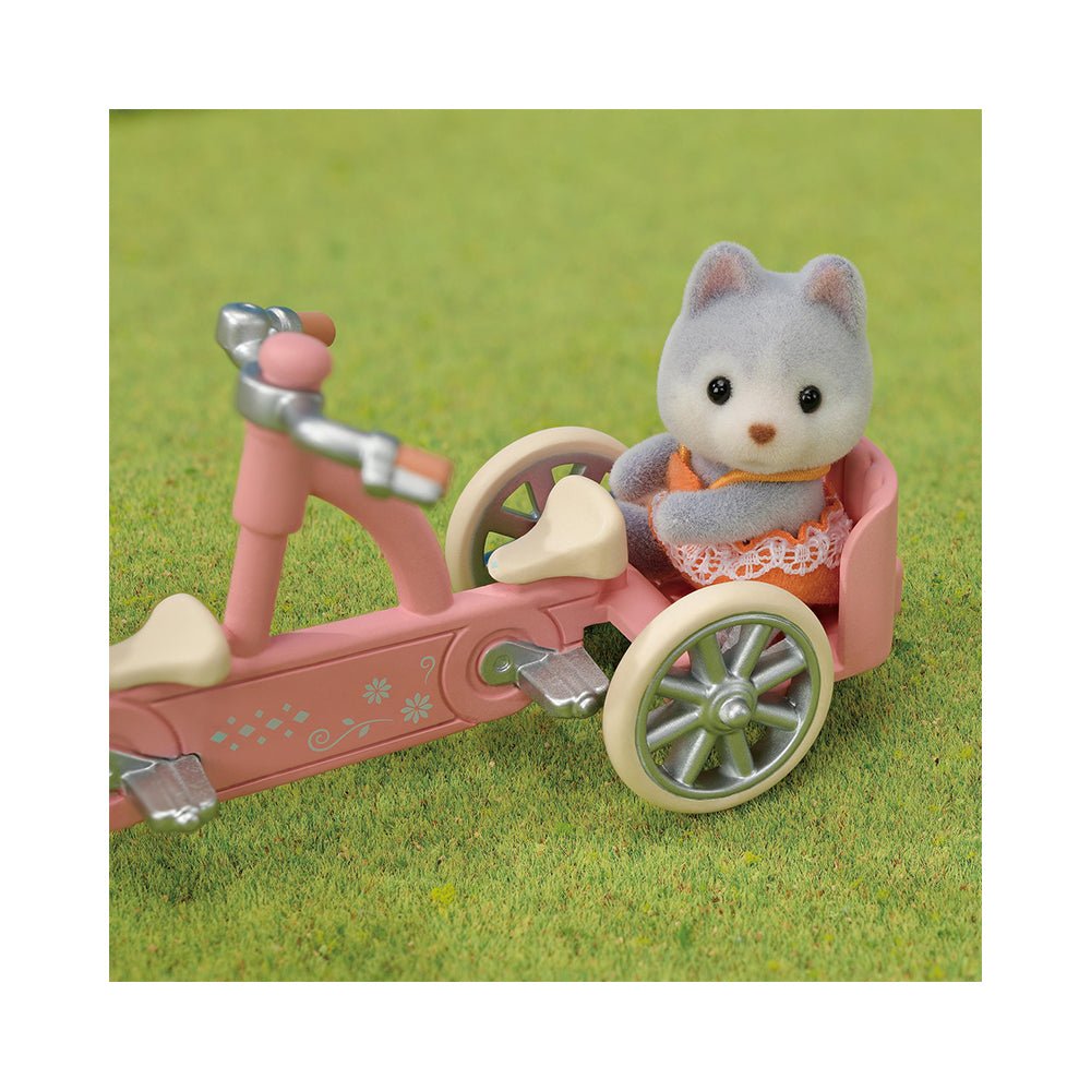 Calico Critters Husky Sister & Brother Tandem Cycling Set - Mastermind Toys___225211