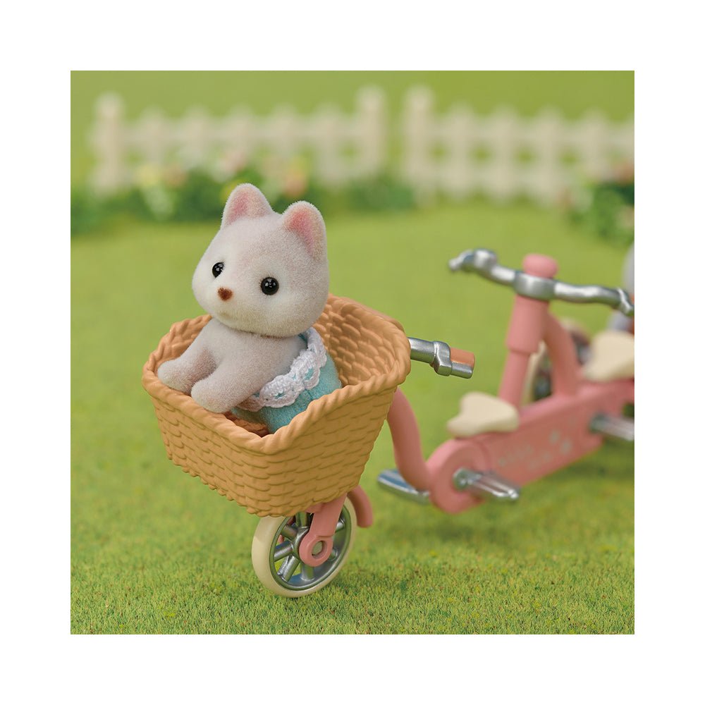 Calico Critters Husky Sister & Brother Tandem Cycling Set - Mastermind Toys___225211