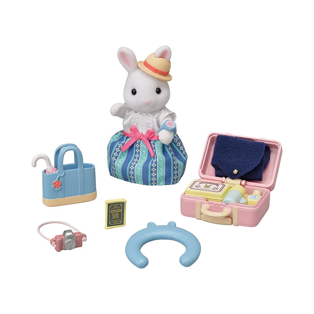 Calico Critters Snow Rabbit Mother Weekend Travel Set - Mastermind Toys___225215