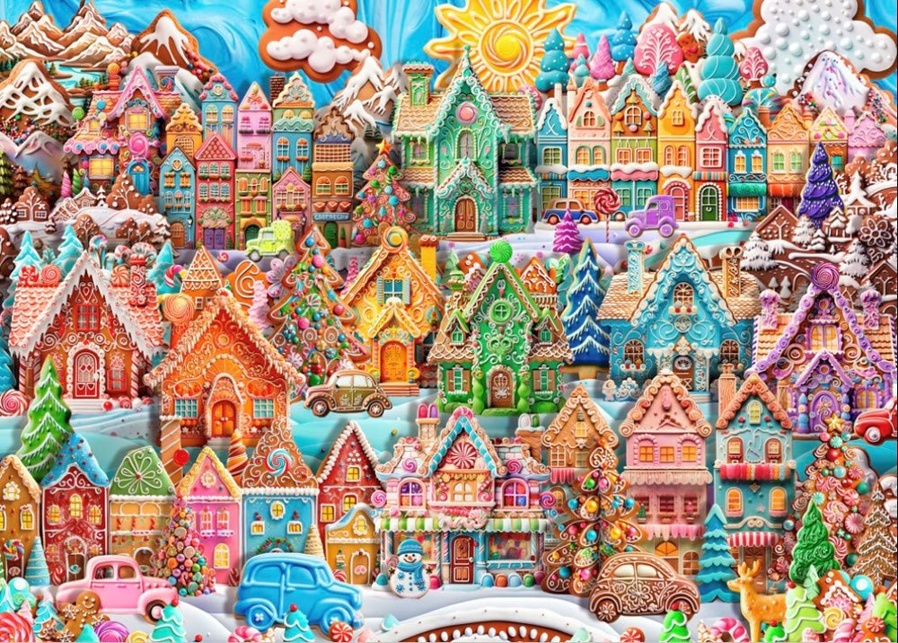 Christmas Cookie Village 1000 Pc Puzzle - Mastermind Toys___237036