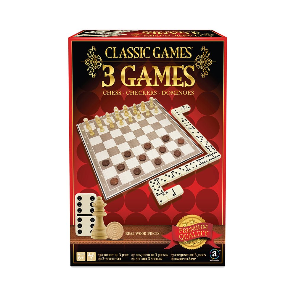 Classic Games 3 - in - 1 Games Collection - Mastermind Toys___214912