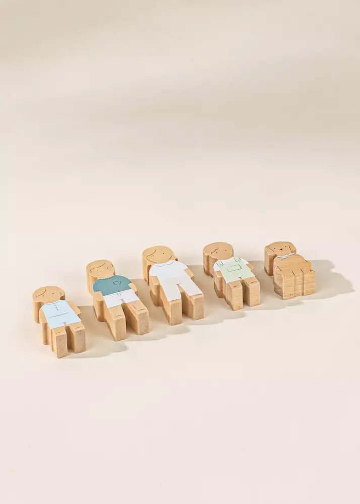 Coco Village Set of 5 Family Wooden Dollhouse characters - Mastermind Toys___233446