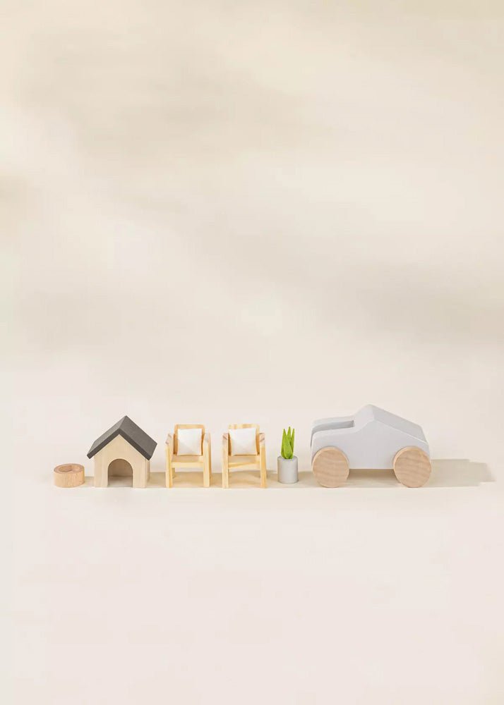 Coco Village Wooden Doll House Outdoor Furniture (8pcs) - Mastermind Toys___233438